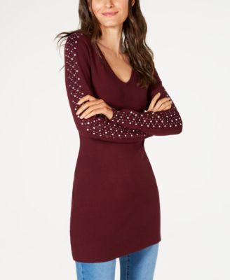 INC International Concepts - Rhinestone-Embellished V-Neck Tunic