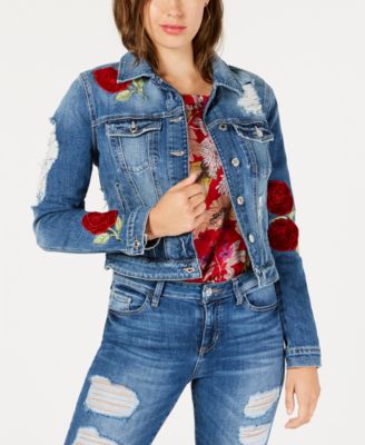 guess embroidered jacket