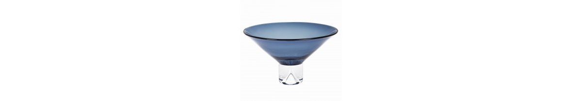 Monaco Midnight Blue Decorative Bowl - Clear