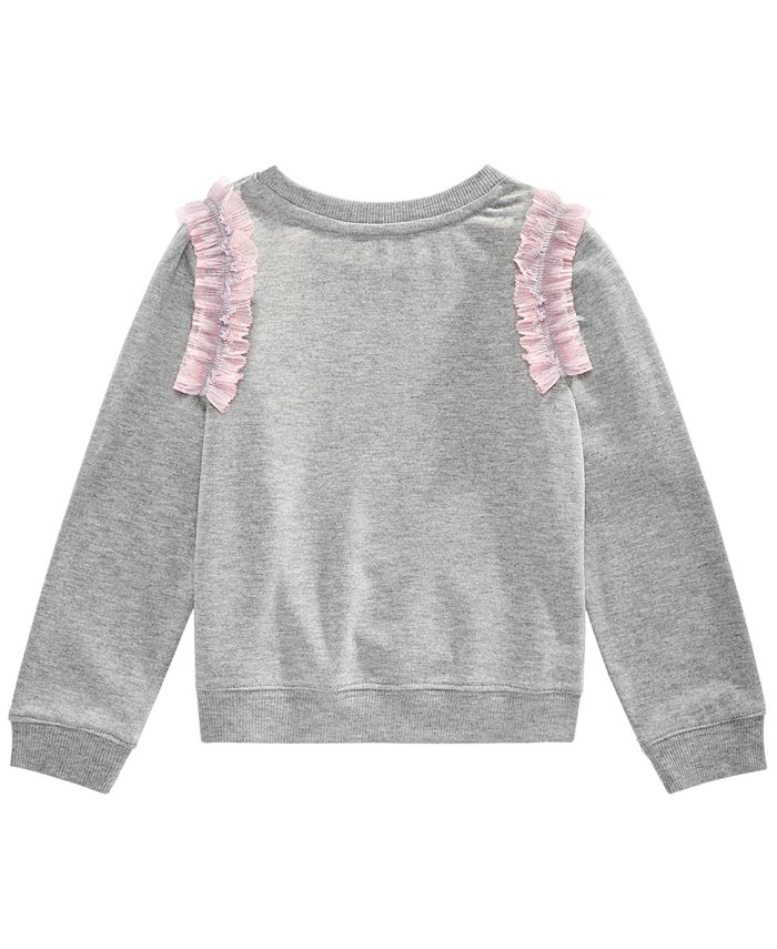 Hello Kitty Little Girls Ruffle-Trim Sweatshirt - Macy's