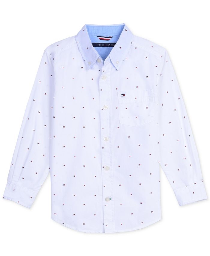 Tommy Toddler Boys Logo Dot Button-Down Shirt -