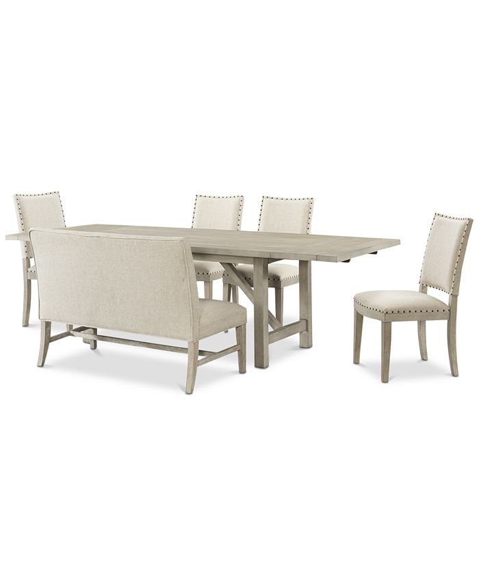 Furniture Parker Expandable 6Pc. Dining Set (Table, 4 Side Chairs
