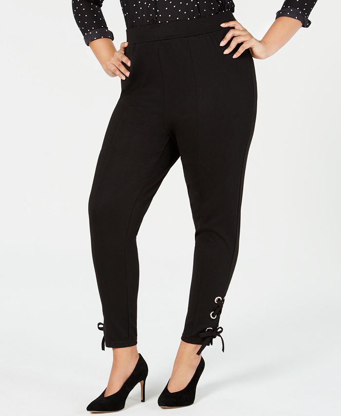 Inc International Concepts Inc Shaping Plus Size Lace Up Ankle Leggings Created For Macy S Reviews Handbags Accessories Macy S