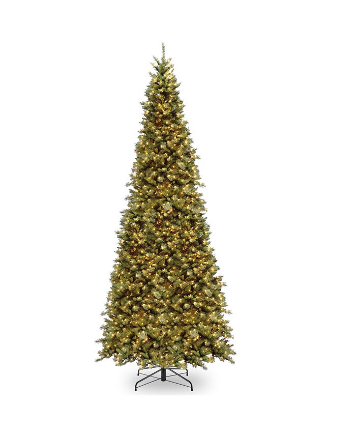 National Tree Company 12' Tiffany Fir Slim Tree with 900 Clear Lights