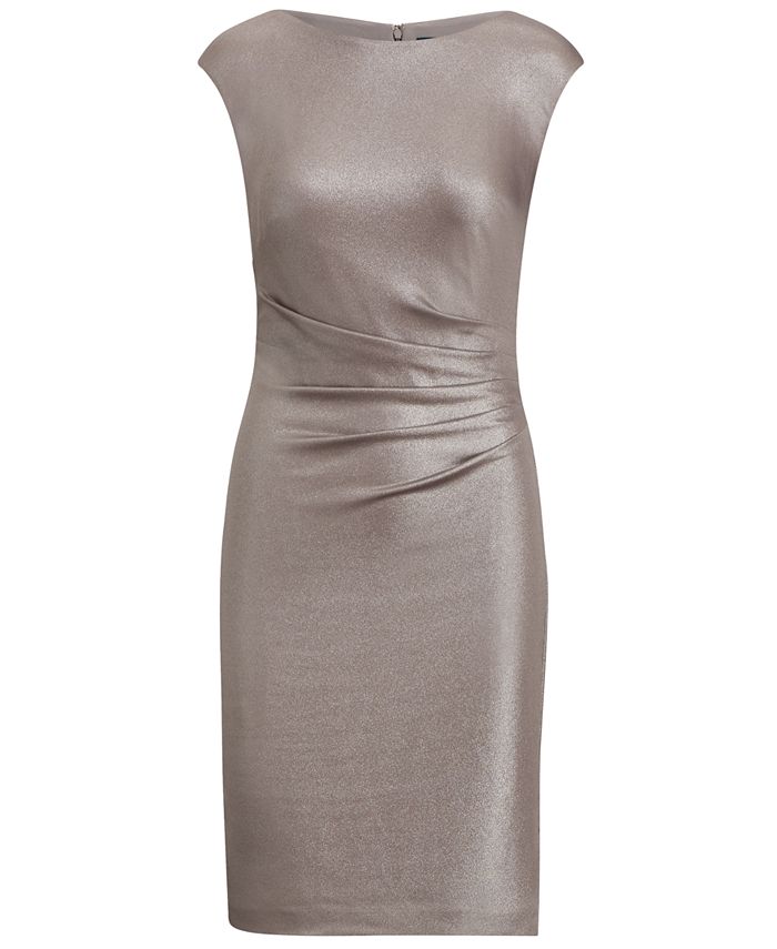 Lauren Ralph Lauren Metallic Sheath Dress - Macy's