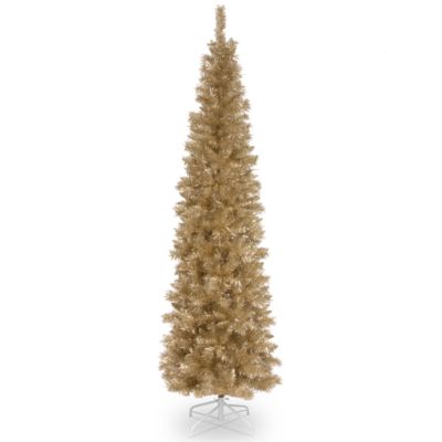National Tree Company - National Tree 6 ft. Champagne Tinsel Tree
