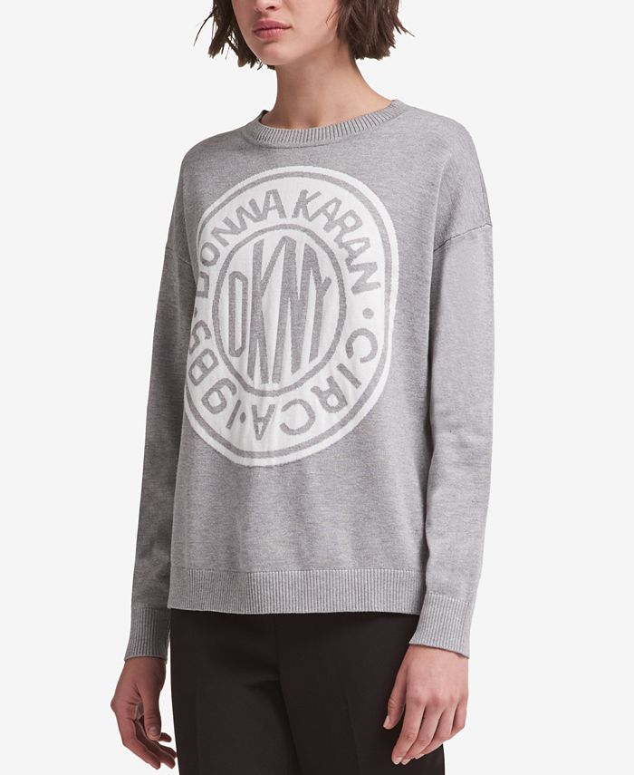 DKNY Logo Sweatshirt & Reviews - Sweaters - Women - Macy's