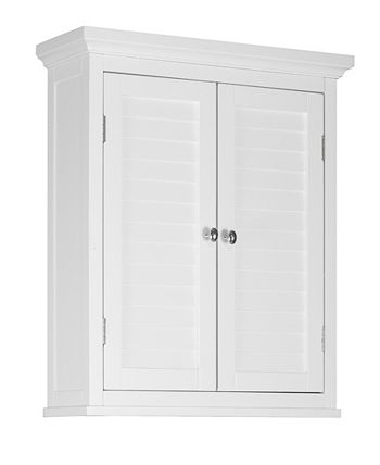 Elegant Home Fashions Slone Wall Cabinet 2 Shutter Doors Macy s
