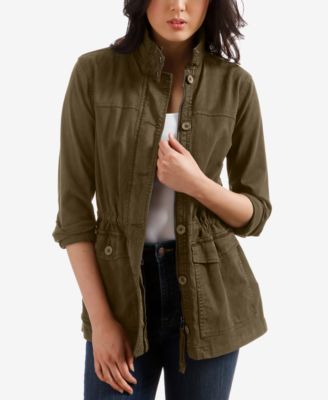 lucky brand hooded utility jacket