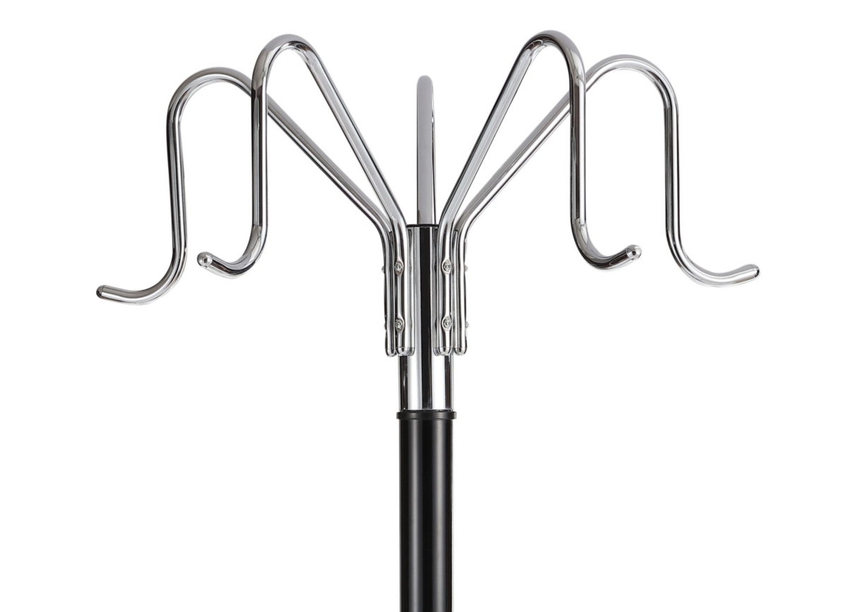 Ethan Coat Rack - Black and Chrome