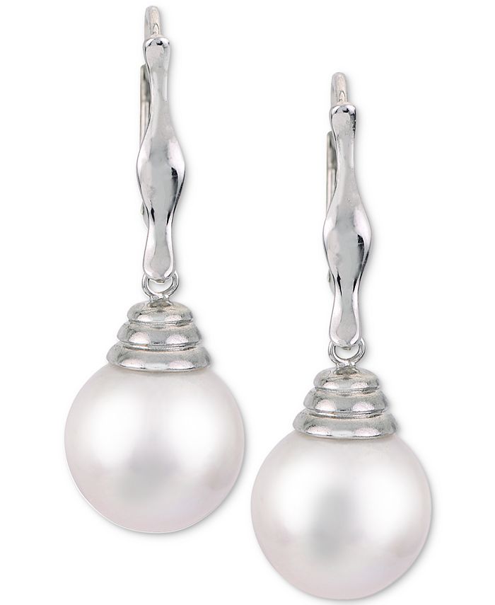 Macy's Windsor Cultured Freshwater Pearl (11mm) Drop Earrings in ...