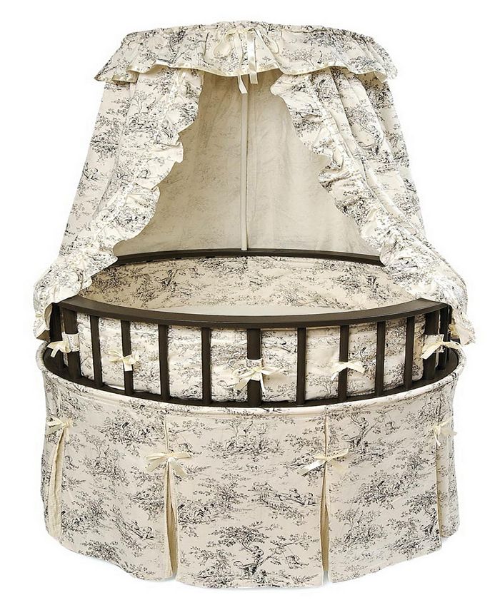 Badger Basket Round Baby Bassinet With Canopy Macy s