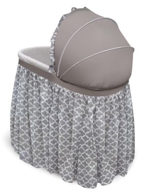 badger basket wishes oval bassinet full length skirt