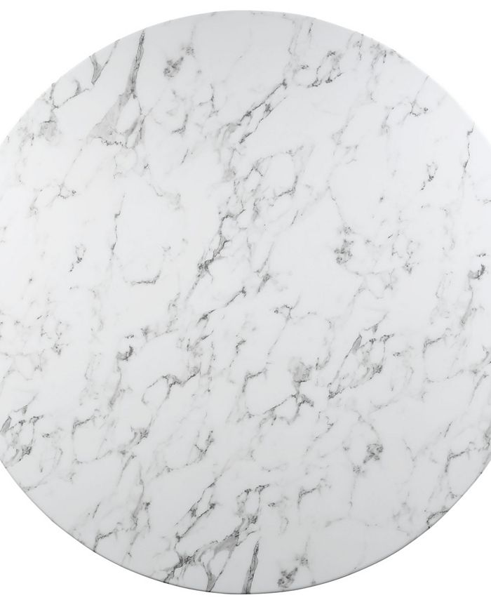Modway Lippa 60 Inch Round Artificial Marble Dining Table Macy's