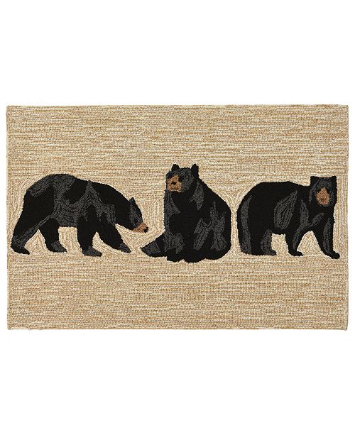 Liora Manne Liora Manne Front Porch Indoor Outdoor Bears Neutral Area Rugs Reviews Rugs Macy S