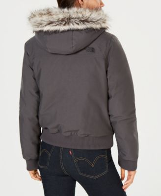 The North Face Nebula Bomber Faux-Fur-Trim Jacket