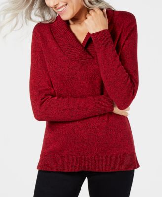 shawl collar sweater women