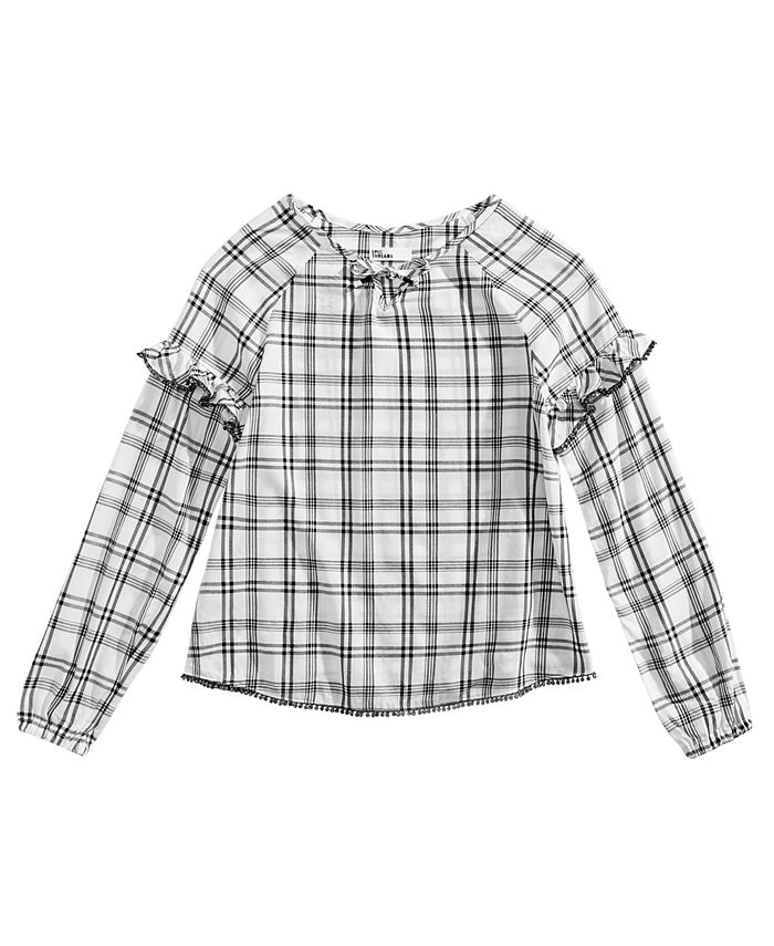 Epic Threads Big Girls Plaid Top, Created for Macy's & Reviews - Shirts ...