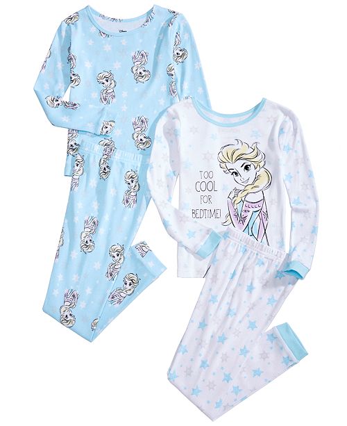 Frozen Toddler Little Girls 4 Pc Disney S Frozen Elsa Pajama