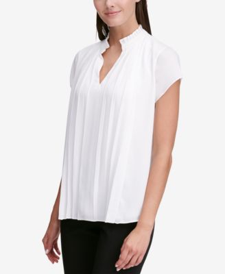 Calvin Klein - Pleat-Front Top