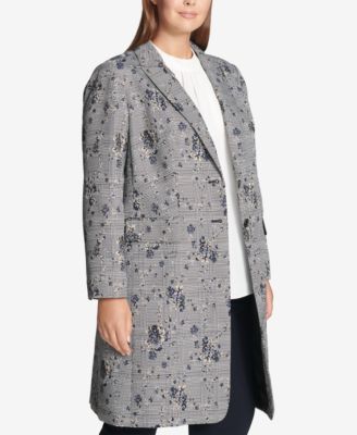 macy's calvin klein plus size coats