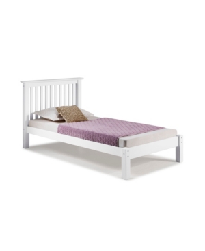 Alaterre Furniture Barcelona Twin Bed In White