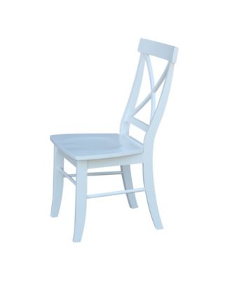 X-Back Chair - With Solid Wood Seat , Set of 2