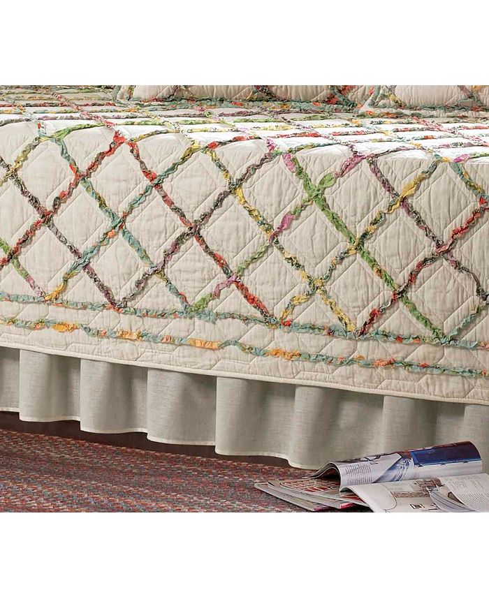Laura Ashley Ruffle Garden Cream Daybed Set & Reviews Quilts