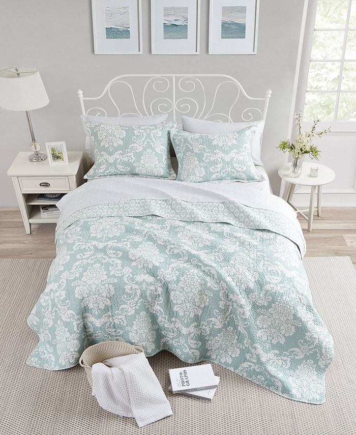 Laura Ashley Full/Queen Duckegg Quilt Set Macy's