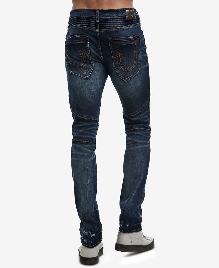 True Religion Men's Rocco Moto Jeans - Macy's