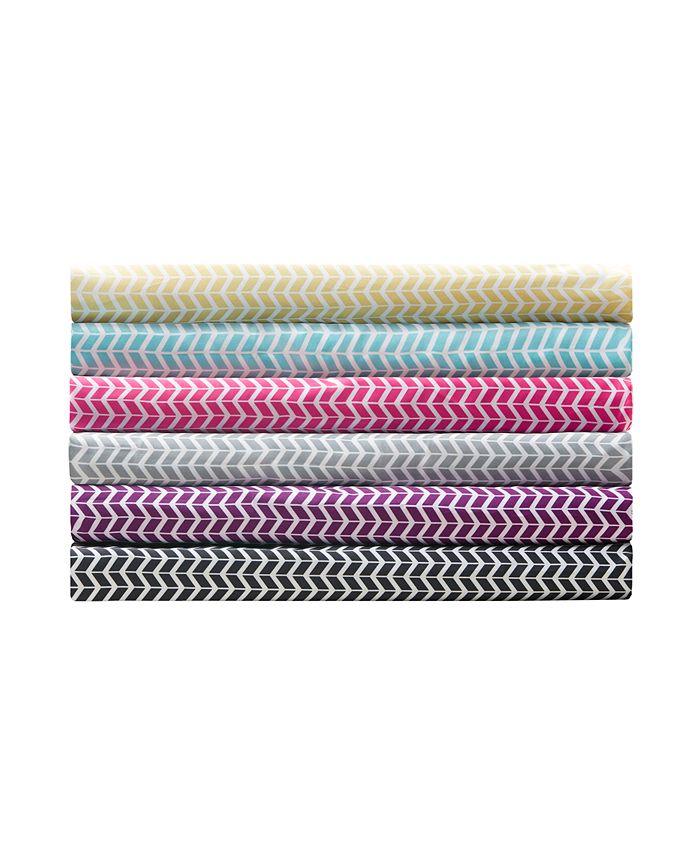 Intelligent Design Chevron 3PC Twin Microfiber Sheet Set Macy's