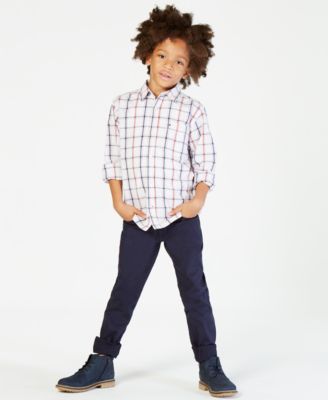 Toddler and Little Boys Samuel Plaid Button-Down Shirt
