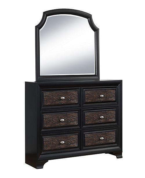 Hodedah Farrah Mirror Only In Olivia Black Finish Reviews