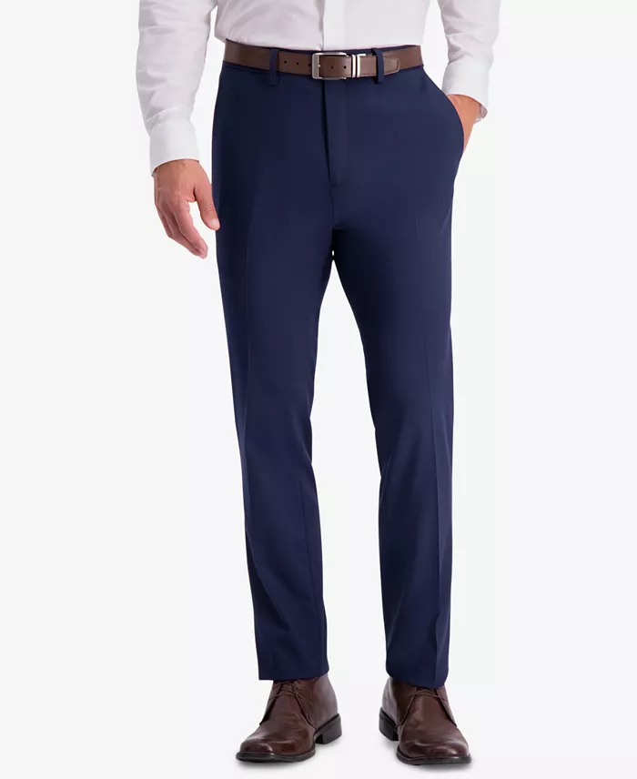 Men's Slim-Fit Shadow Check Dress Pants