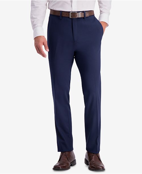 Kenneth Cole Reaction Men S Slim Fit Shadow Check Dress Pants