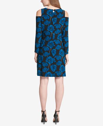 Tommy Hilfiger Printed Cold Shoulder Dress Macy s