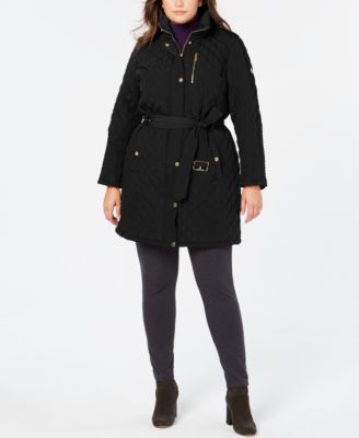 macys michael kors coats plus size