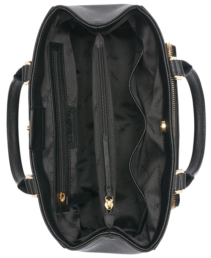 Calvin Klein Hudson Saffiano Leather Satchel Macy's