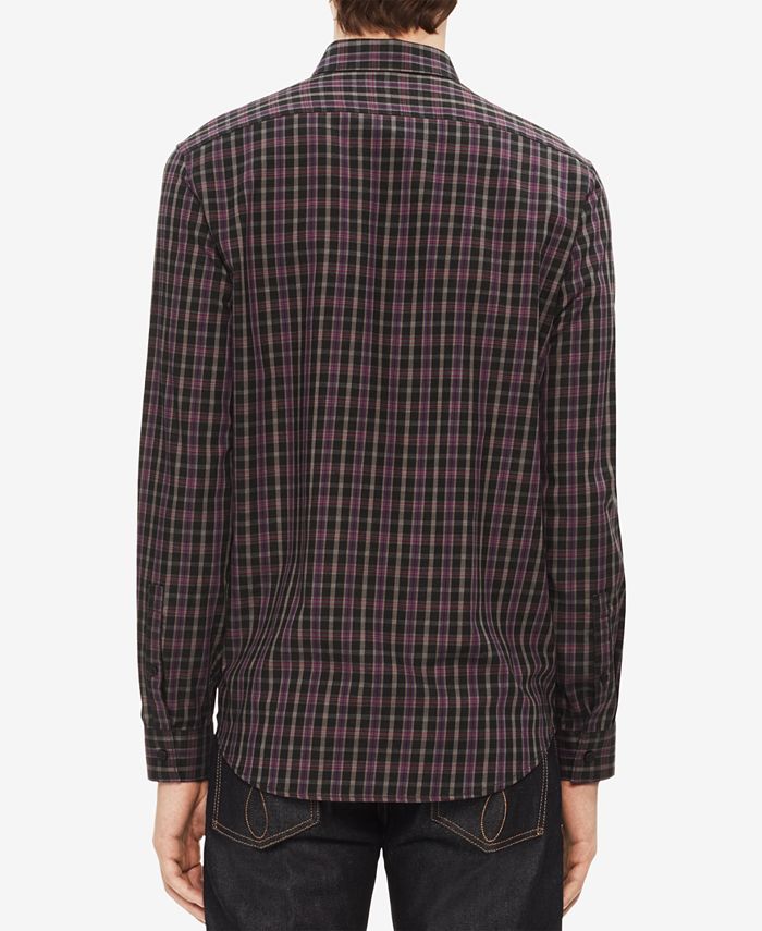 Calvin Klein Men's Plaid Shirt Macy's