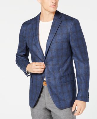 plaid wool sport coat