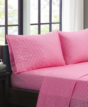 Intelligent Design Chevron 4-pc Queen Microfiber Sheet Set Bedding