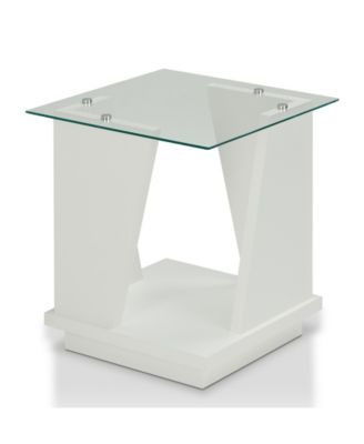Furniture of America - Miley Modern Glass End Table