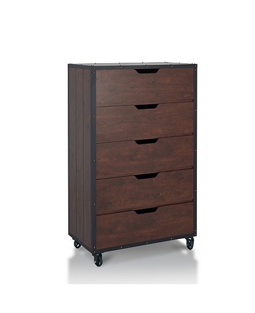Furniture Of America Chevy 5 Drawer Chest With Casters Reviews
