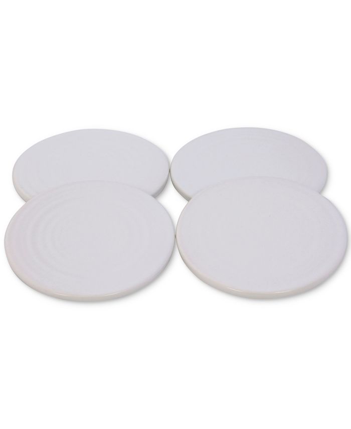 Thirstystone White Ceramic Coasters, Set of 4 Macy's