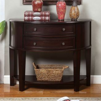 Benzara Transitional Espresso Side Table - Macy's