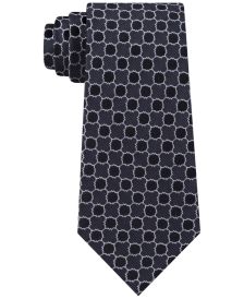 Men's Quatrefoil Medallion Slim Silk Tie