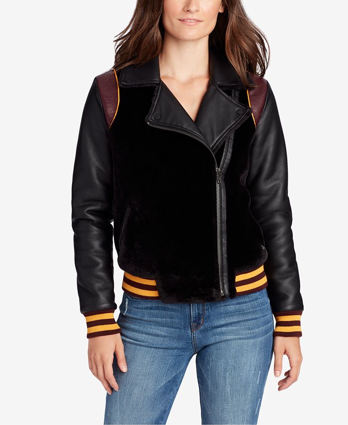 WILLIAM RAST Noelie MixedMedia Varsity Jacket Macy's