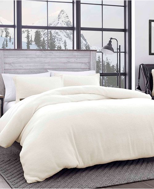Eddie Bauer Cloud Peak Light Beige Full Queen Duvet Cover Set