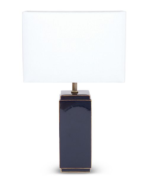 8 Oak Lane Navy Square Desk Lamp Reviews Home Macy S