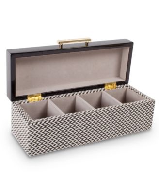 8 Oak Lane Black Lacquer Jewelry Box